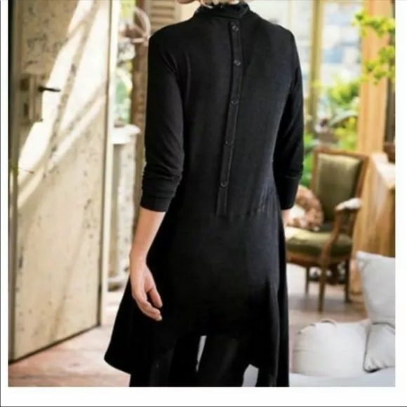 Soft Surroundings Crescent Moon Tunic in
Black Knit​​​​​​ - Picture 2 of 11
